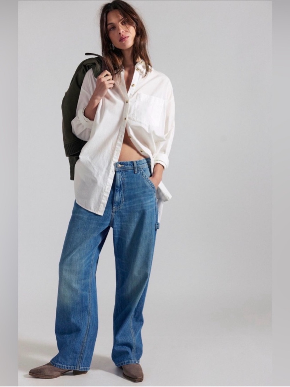 Free People We the Free Easton Low Rise Workwear jeans #023